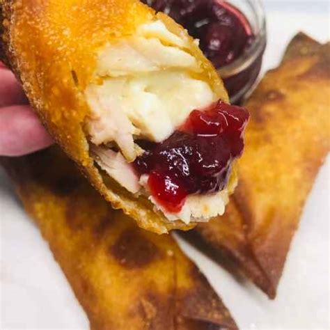 Turkey Brie And Cranberry Egg Rolls Cooks Well With Others