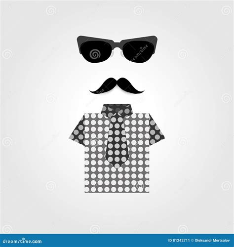 glasses mustache butterfly tie background abstract illustration stock vector illustration of