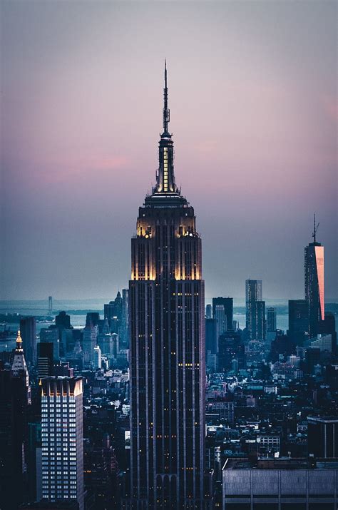 Empire State Building Dawn Cityscape Hd Phone Wallpaper Pxfuel