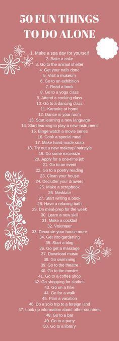 Things To Do Alone When Bored Things To Do At Home Activites Things To Do When Bored Woman
