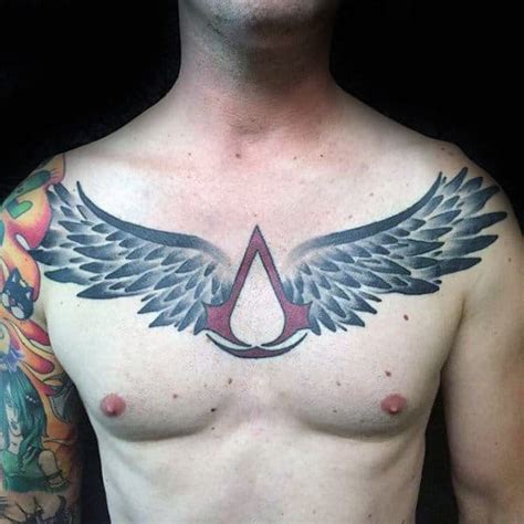 Assassin s creed logo arm sleeve tattoo amazing tattoo ideas. 60 Assassins Creed Tattoo Designs For Men - Video Game Ink ...