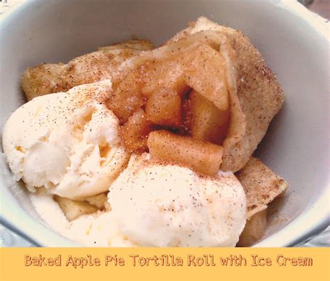 Pondered Primed Perfected Baked Apple Pie Tortilla Rolls With Sweet