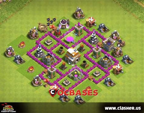 Town Hall 6 Base Top 10 Best Th6 War Base Anti Everything 2020