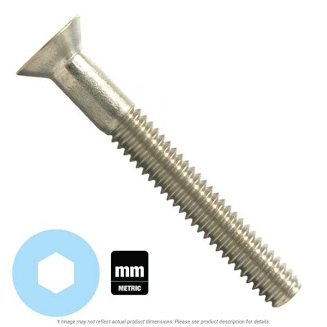 M8 125 X 20mm Stainless Steel Flat Head Socket Cap Screw A2 Kl Jack