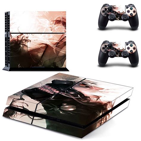 Tokyo Ghoul Ps4 Skin Decal For Console And 2 Controllers