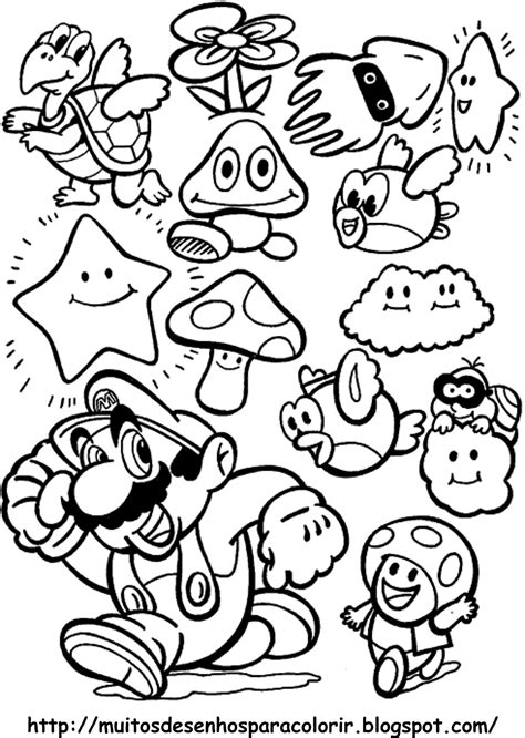 Desenhos para Colorir Mário Bros