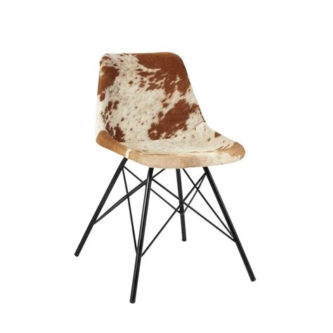 In need of chairs for your home? Industrial Style Dining Chair Indian Cowhide Goat Leather