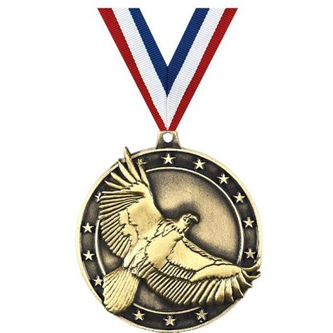 Eagle Medals 2 Gold Diecast Eagle Medal Award 100 Pack
