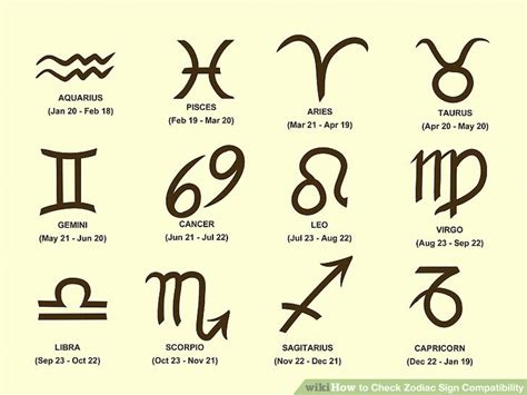 Our horoscope compatibility chart shows the compatibility rating for each and every zodiac sign by gender. 3 Ways to Check Zodiac Sign Compatibility - wikiHow