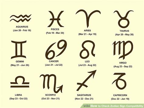 The zodiac sign symbols each cover roughly the equivalent of a month's time. 3 Ways to Check Zodiac Sign Compatibility - wikiHow