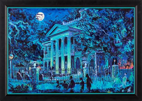 Tribute To The Haunted Mansion 30th Anniversary Disneyland Painting In