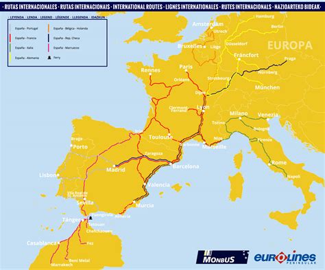 Rutas Europeas Mapa
