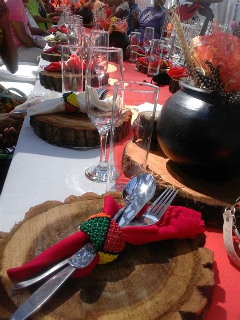 Tree themed wedding reception decor. Pin by Mosidi Phirino on AllThingsTraditional! | Succulent ...