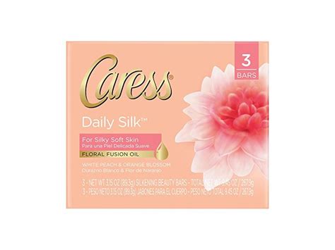 Caress Daily Silk Bar Soap White Peach And Orange Blossom Floral Fusion