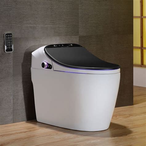 Modern Smart One Piece 127 Gpf Floor Mounted Elongated Toilet And