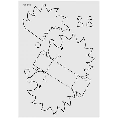 Geladen dir kann unten sehen es war in den herbstmonaten einer der meist gelesenen blogbeiträge. Design-Schablone Nr. 7 "Igel-Box", DIN A4 | Schablonen ...