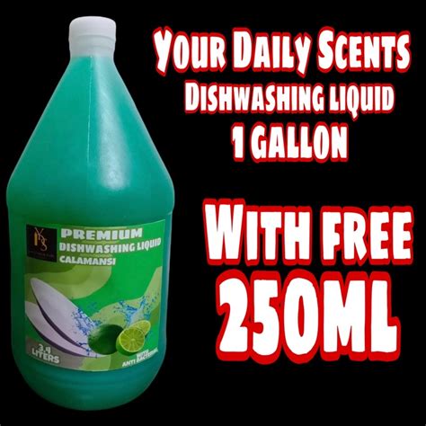 Dishwashing Liquid Calamansi Scents 1gallon With Free 250ml Shopee