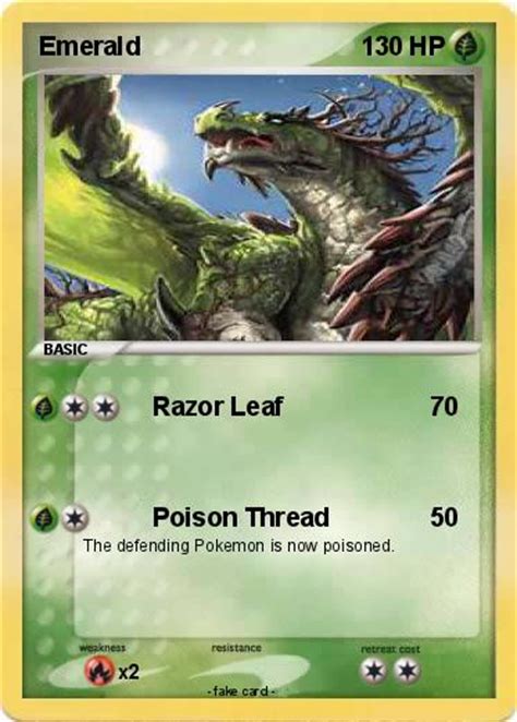 Had my refund put on my emerald card but when i went to use it it just kept saying error. Pokémon Emerald 105 105 - Razor Leaf - My Pokemon Card