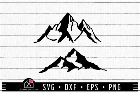 FREE Mountains SVG - Craft House SVG