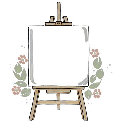 Cute Canvas Nq Canvas And Easel Canvas Wood Cute Canvas Png
