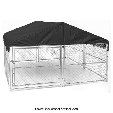 Lucky Dog Weatherguard Outdoor Dog Kennel Roof Cover Black 10l X 10
