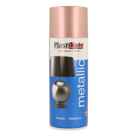 Plastikote Rose Gold Metallic Spray Paint 400ml Hobbycraft