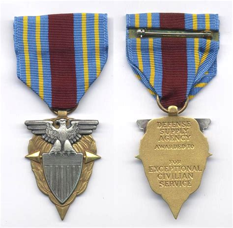 Defense Logistics Agency Medal Award For Exceptional Civilian Service