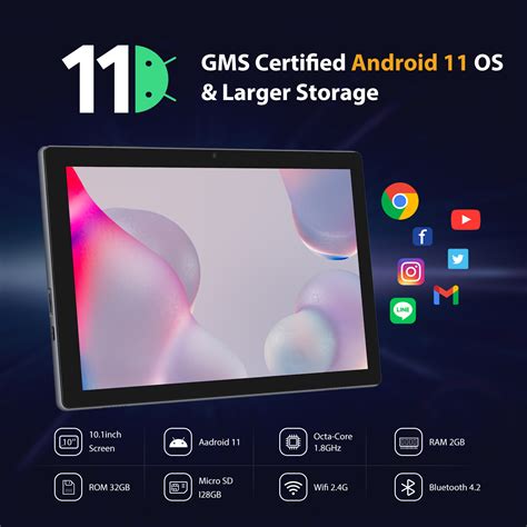 Yotopt U221 Tablet 10 Inch Octa Core Android 110 Tablet 4gb Ram