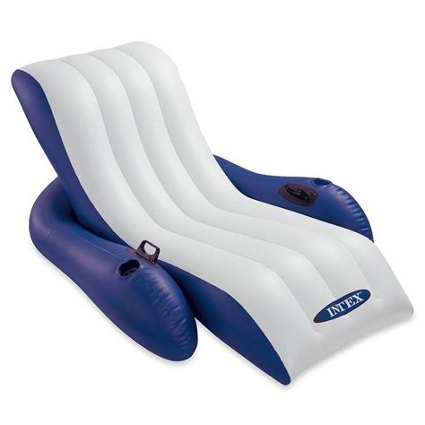 Floating Recliner Inflatable Lounge 71in X 53in Pool Lounge Float