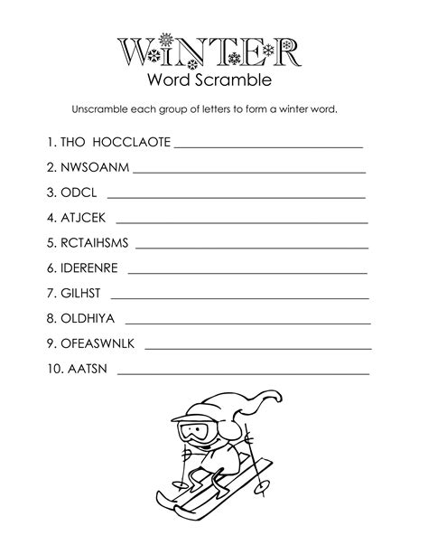 Easy Word Scrambles For Kids Activity Shelter