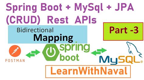 Using Spring Boot JPA Hibernate Bidirectional Mapping Part CodeWithNaval YouTube