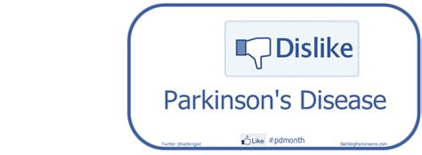 Parkinson's disease (pd) is a movement disorder. facebook banner dislike parkinson's disease, like #pdmonth | Parkinsons disease, Facebook banner ...