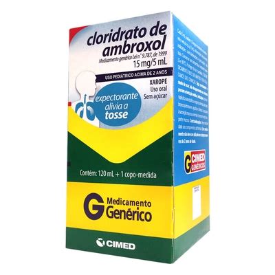 Comprar Cloridrato De Ambroxol Mg Ml Xarope Caixa Frasco Vidro Mbar
