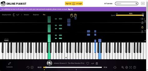 Online Keyboard With Notes