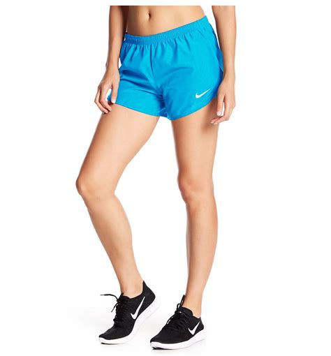 Nike Womens Dri Fit Tempo Running Shorts Polarized Blue Medium