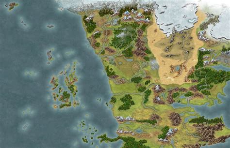 Regions Of Faerun Dnd World Map Fantasy World Map D D