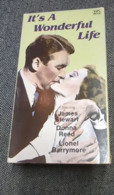 Its A Wonderful Life Vhs James Stewart Donna Reed Bandw Us Playing Card