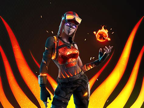 Desktop Wallpaper Blaze Character Skin Fortnite Fire