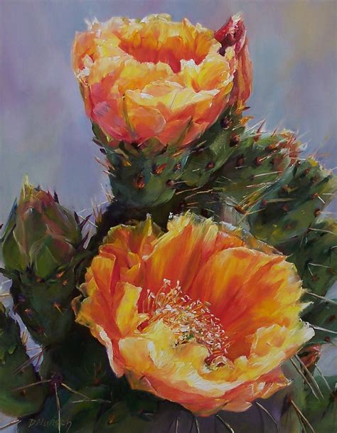 Donna Munsch Fine Art Original Oil Painting Cactus Tower