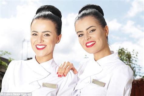 Identical Twins Start Working Alongside Each Other For Virgin Atlantic Daily Mail Online