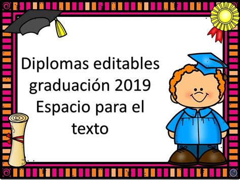 Diplomas 2019 Formato Editable 7 Imagenes Educativas