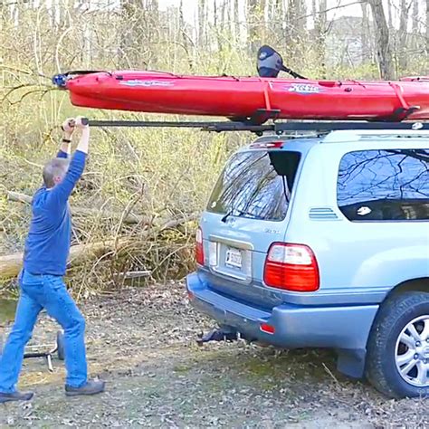 Easy Kayak Roof Rack Loader For Car Ez Rec Rack Thesuperboo
