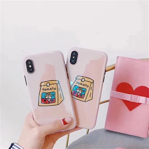 korean cute blue light tpu case for iphone x 7 8 6 6s plus fashion soft back cover for iphone