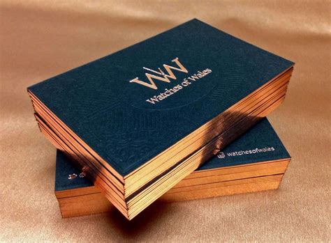 Art Paper Business Cards With Letterpress Printing Gold