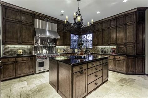 Related:used wood kitchen cabinets used kitchen cabinets solid wood kitchen cabinets wood kitchen cabinet. 35 Luxury Kitchens with Dark Cabinets (Design Ideas ...