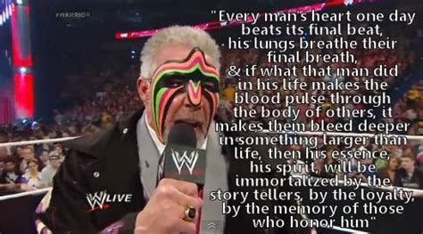 If what that man did in his life, makes the blood enjoy reading and share 16 famous quotes about ultimate warrior with everyone. Ultimate Warrior Death Quotes. QuotesGram