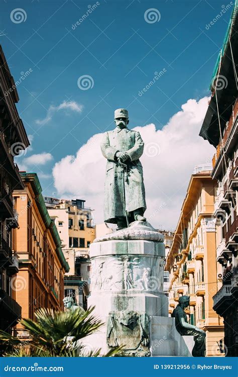 Naples Campania Italy Monument Of King Umberto I Who Ruled Italy