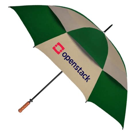 Customized 68 Inch Arc Khaki Forest Green Umbrella Personalized