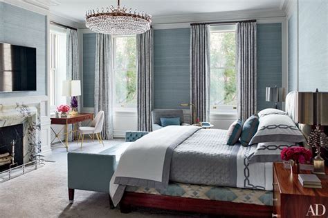 Master bedrooms are known for being lavish and elegant. Bedroom Chandelier Inspiration Photos | Architectural Digest