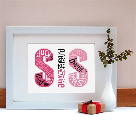 Maybe you would like to learn more about one of these? Personalised Sister Gift Print Choose Your Own Messages By ...